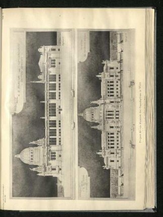 Project für ein Museum der Gipsabgüsse in Wien. Architekt: Karl Grünanger.