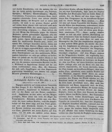 Jahn, O.: Archäologische Aufsätze. Greifswald: Koch 1845 (Beschluss von Nr. 286)