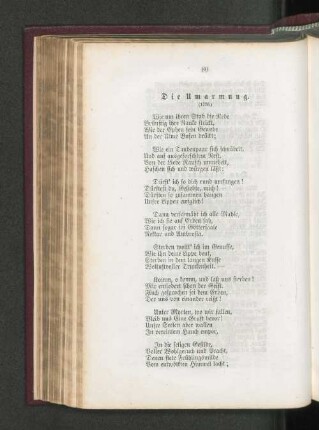 Die Umarmung.