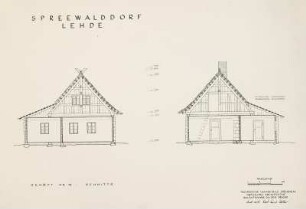Lehde, Wohnhaus, Bauaufnahme