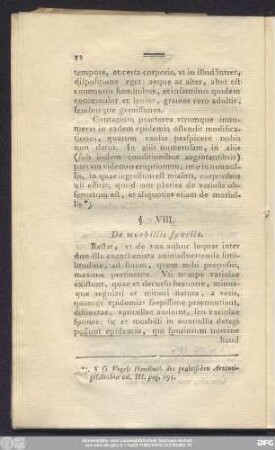 §. VIII. De morbillis spuriis.