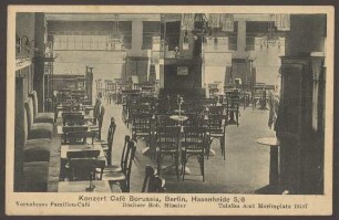 Ansichtskarte des Konzert-Kaffees Borussia