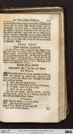 Kurtzer Anhang des vierten Capitels