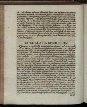 Corollaria Semiotica.