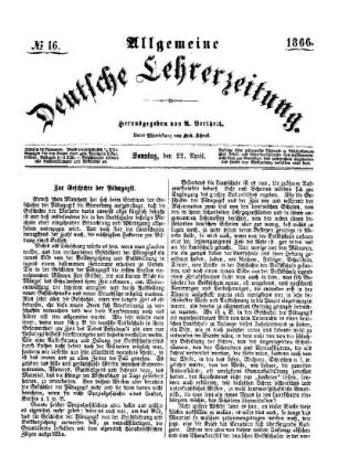 Zur Geschichte der Pädagogik