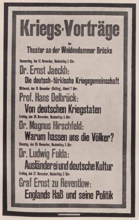 Abbildung eines Plakats