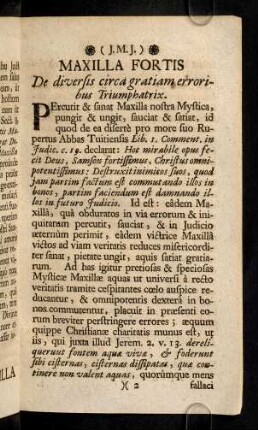 2r-6, Maxilla Fortis; Deviatio Veterum ...