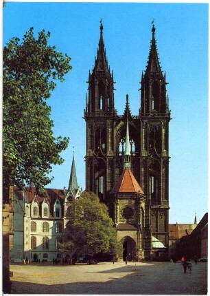 Meißen. Westtürme des Doms