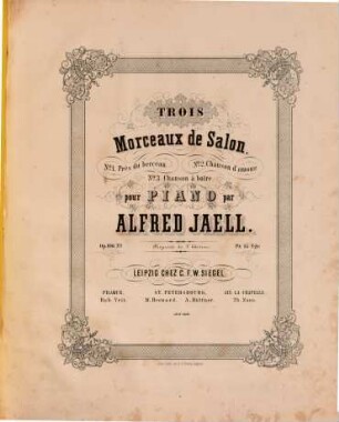 Trois morceaux de salon pour piano : op. 106, 2. Chanson d'amour