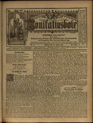 Ausgabe vom Sonntag, den 23. März 1919.