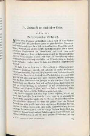 1. Kapitel. In vorbereitenden Stellungen.