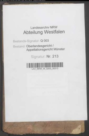 Kreditoren der Droste Nienbergschen Konkursmasse ./. Konkursmasse (Droste zu Erwitte, Droste Senden, von Ascheberg u.a.)