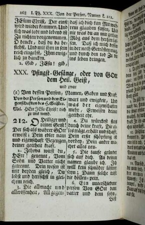 XXX. Pfingst-Gesänge, oder von gott dem Heil. Geist