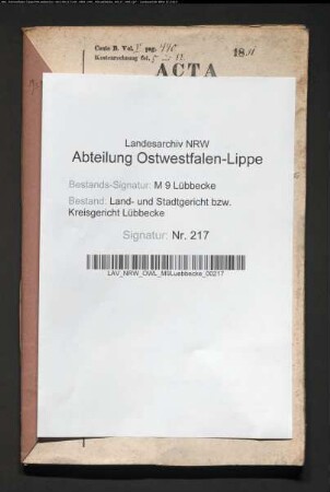 Erblasser: Brinkmeyer, Henriette Charlotte Friederieke: