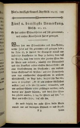 Fünf und dreissigste Anmerkung. Absch. 21, 15. - Fünfzigste Anmerkung. Absch. 29, 4.