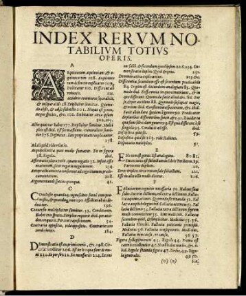Index Rerum notabilium totius Operis.