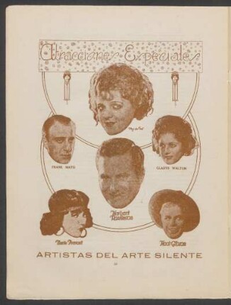 Atracciones especiales : Artistas del arte silente