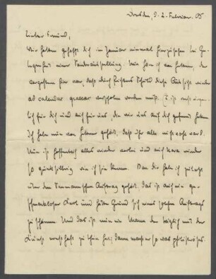 Brief von Hermann Schmitt an Georg Kolbe