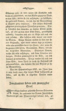 [Zweyhundert sieben und zwanzigster - Zweyhundert und sechs und dreyßigster Brief]