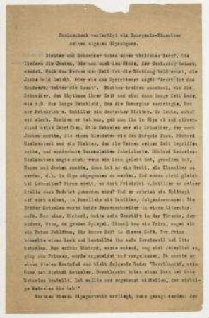Huelsenbeck verfertigt als Bourgeois-Klassiker seinen eigenen Gipsabguss. [Berlin]