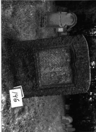 Grabstein 146 Texttafeln fehlen: Grabstein 146