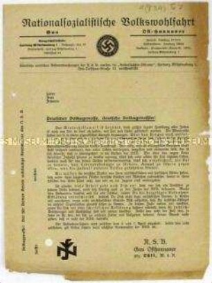 Mitgliederwerbung der Nationalsozialistischen Volkswohlfahrt