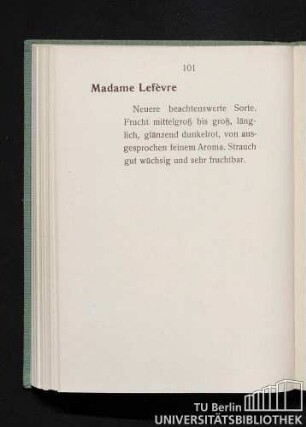 Madame Lefèvre.