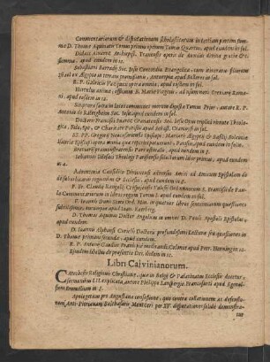 Libri Calvinianorum.