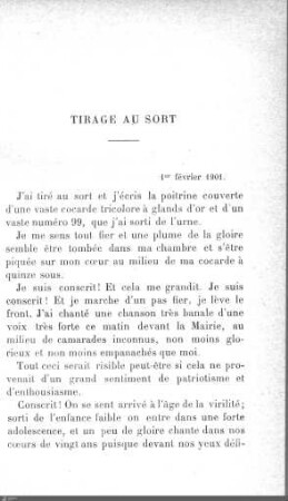 Tirage au sort