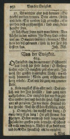 Von der Ewigkeit.