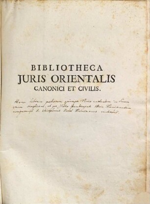 Bibliotheca Iuris Orientalis Canonici Et Civilis, 3. Appendix Ad Codicem Iuris Canonici Et Civilis Ecclesiae Graecae, Pars Prima