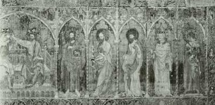 Pirnaer Antependium mit den Heiligen, Aposteln, Evangelisten, Marienkrönung und Johannes dem Täufer