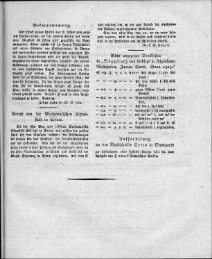Bekanntmachung