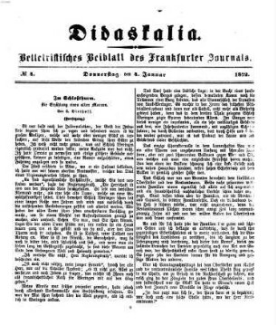 Didaskalia. 1872,1/6 = Jg. 50