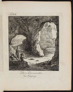 Tab. XX Der Brunnenstein, der Eingang. - Brunnsteinhöhle, Wiesenttal-Streitberg