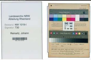 Entnazifizierung Johann Reinartz , geb. 11.12.1899 (Faerber)