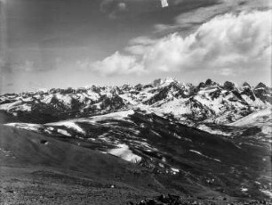 Condoririgruppe : Blick auf die Bergregion Cordillera Real und die Condoririgruppe