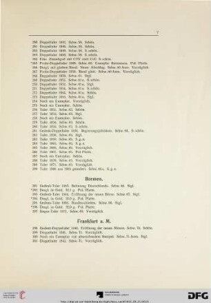 Bremen (Nr. 291-297)