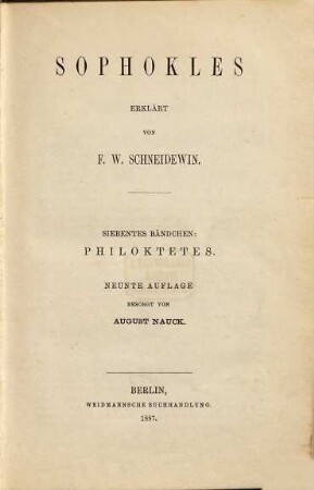 Sophokles, 7. Philoktetes