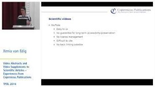 Video Abstracts and Video Supplements to Scientific Articles: Experiences from Copernicus Publications