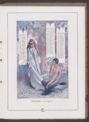 Primavera, por Friedrich - [Ilustración, Calendario]