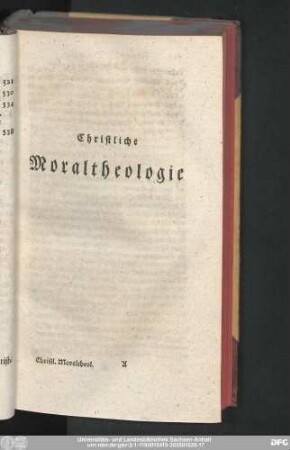 Christliche Moraltheologie