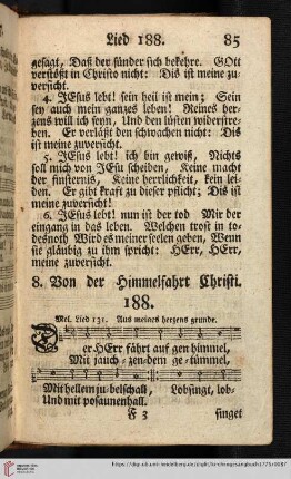 8. Von der Himmelfahrt Christi (188 - 190)