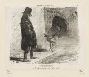 Le Printemps à Paris, Blatt 4 der Folge "Croquis Parisiens", in: "Le Charivari", Paris 1853