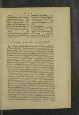 Lectori cordato s. auctor.