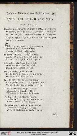 Canto trigesimo secondo