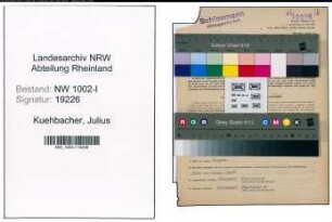 Entnazifizierung Julius Kuehbacher, geb. 22.09.1904 (Konstrukteur)