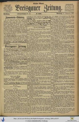 27.09.1891 (Erstes Blatt)