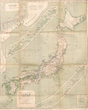 Topographische Karte von Japan
