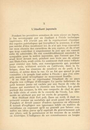 X L'étudiant japonais